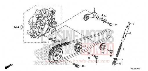 CHAINE A CAMES/TENDEUR C125AK de 2019